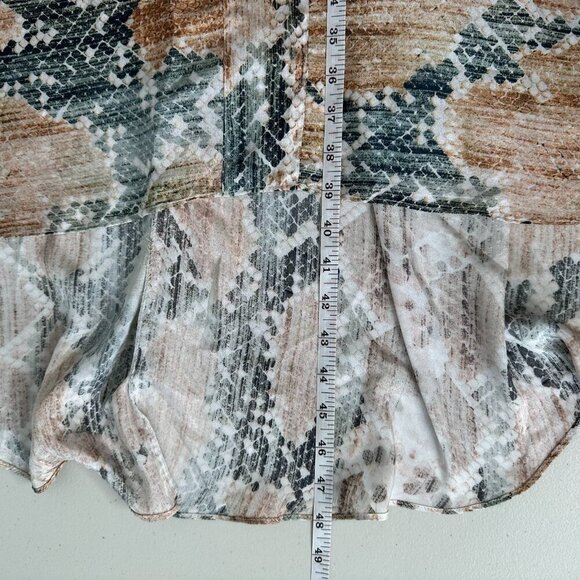 Love Kyla Tank Dress Size S Silk Blend Seo Iris Embroidered Hi Lo - Picture 7 of 8